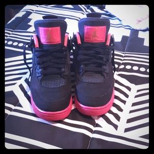 Women's Air Jordan Nike Flight Retro 4 Denim